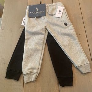 U.S. Polo Assn. Boys 2PK FLEECE Joggers-Size 3T.